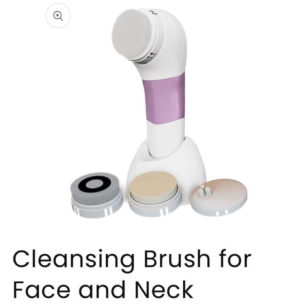 Colageina 10 Electric Facial Cleansing Brush - White and Purple